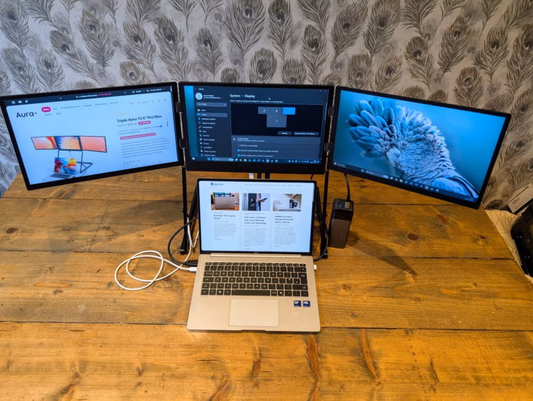 Aura Displays Triple Aero 15.6 Pro Max 43-inch Foldable Portable Monitor Review